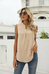 Lace elegant women plain v neck vests