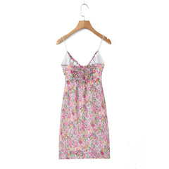 Floral Print Sleeveless A-Line Mini Dresses