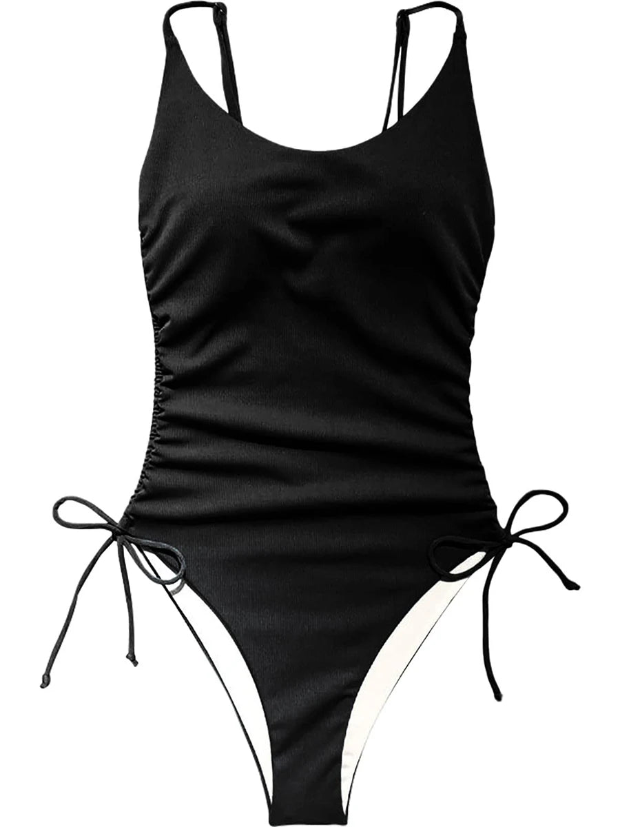 Monokini Bikini Swimwear Bathing Suit Basic Swimsuit