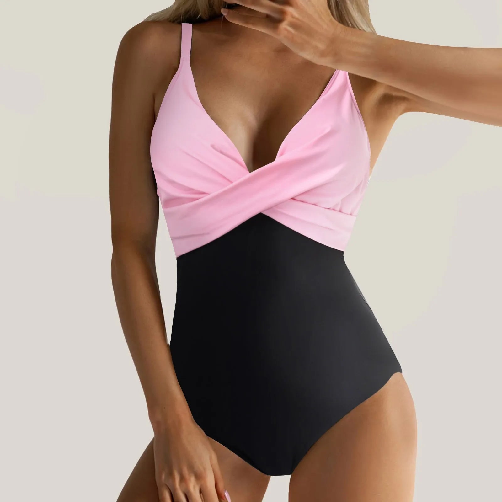 Polka Dot Vintage One-Piece Basic Swimsuit