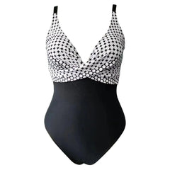 Polka Dot Vintage One-Piece Basic Swimsuit