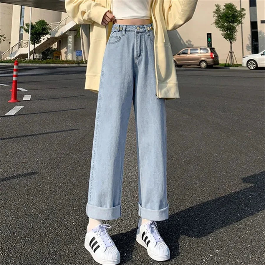 Slim Denim Trousers for Spring Autumn Stretch Jeans Woman