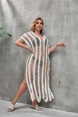 Bikini Cover-up Long Dress Female Robe Plus Size Swimsuit