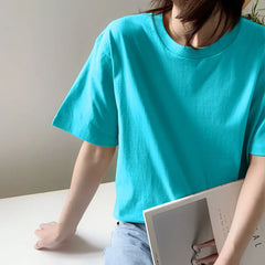 Stylish Purple Short Sleeve Couple Tee