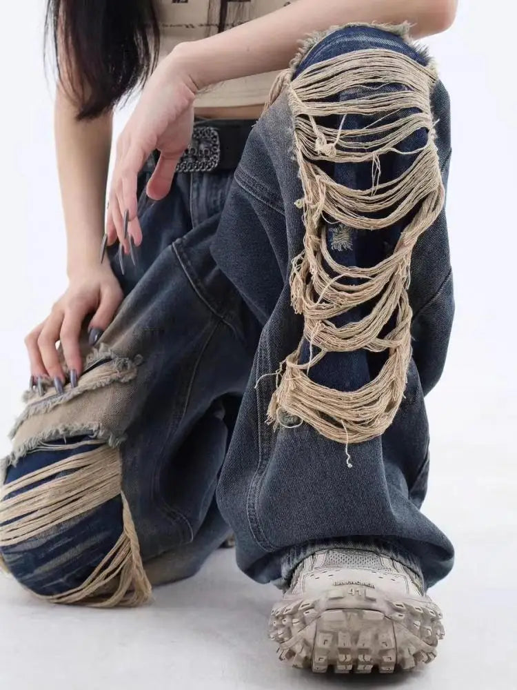 Loose Casual Trend Streetwear 's Denim Pants Jeans