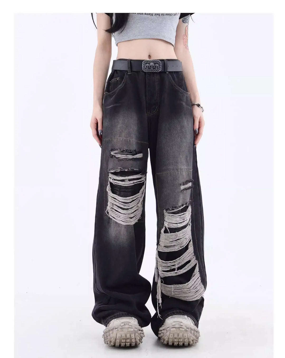 Loose Casual Trend Streetwear 's Denim Pants Jeans