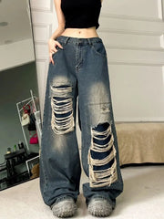 Loose Casual Trend Streetwear 's Denim Pants Jeans