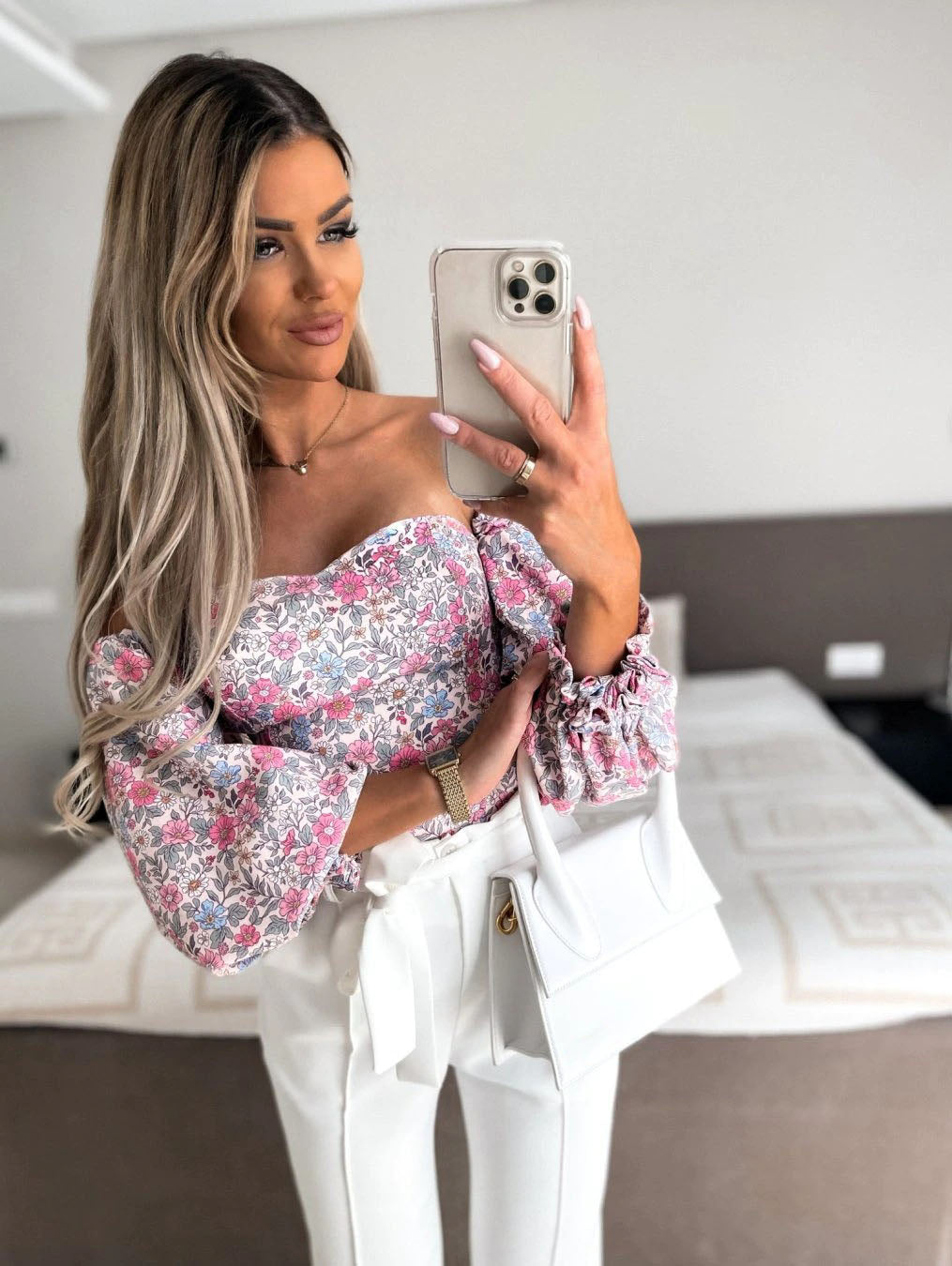 Top Summer Off Shoulder Floral Blouses Holiday Slash Neck Tops