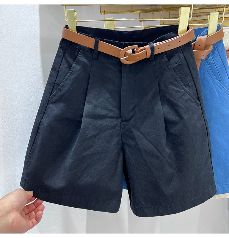 Women's Denim Shorts High Waist Short Casual Cotton Solid Loose Casual Bermuda Shorts