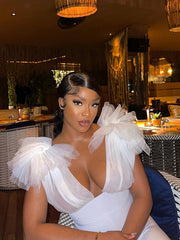 Sleeveless Mesh Backless Jumpsuit