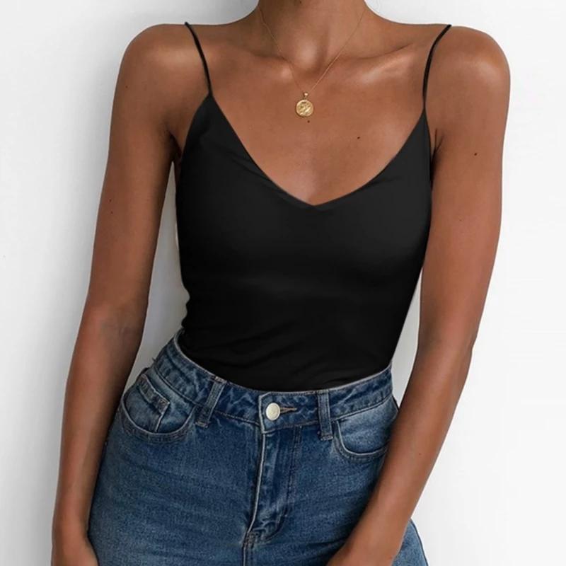 Satin Thin Solid Camis