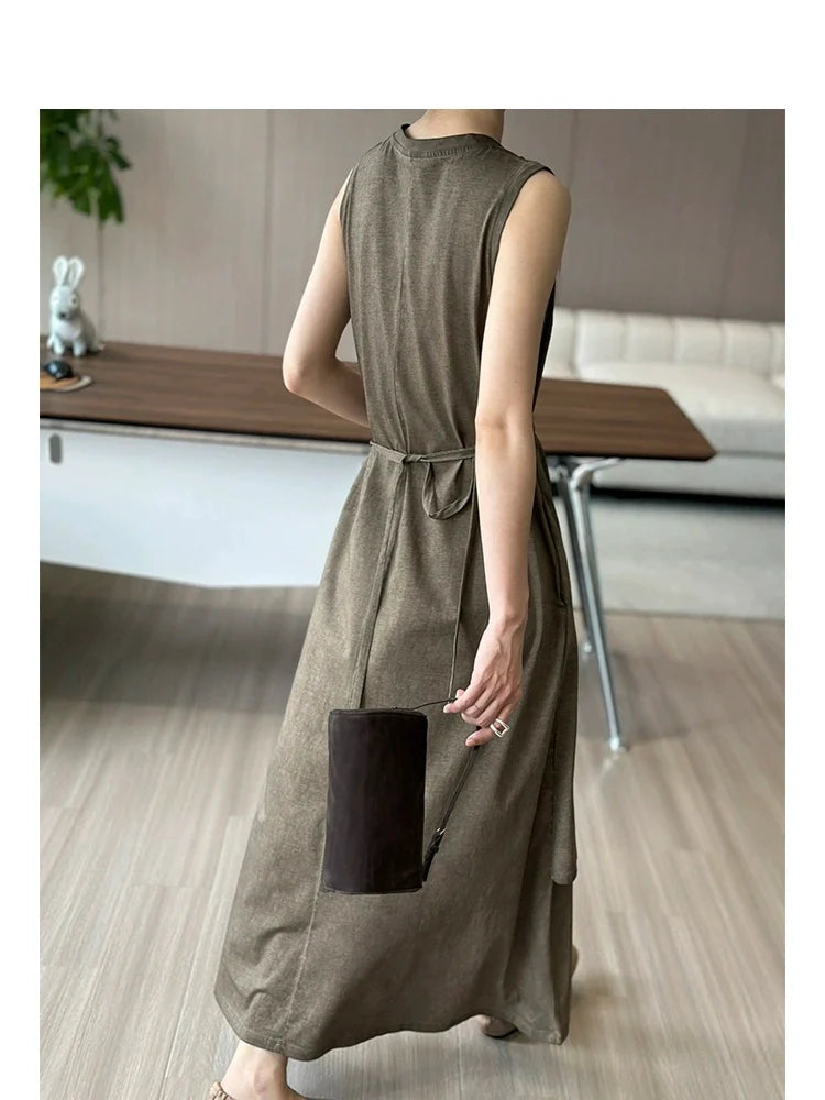 High-End Cotton Lightweight Breathable Irregular Skirt