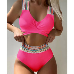 White Push-Up Brazilian Bikini Set Basic Swimsuit