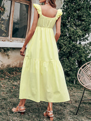 High Waist Sleeveless Swing Maxi Dress Fashion Maxi Dresses