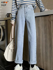 Classic  Pants with All-Match Button Pocket Design