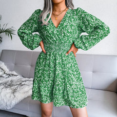 Floral Print Chiffon Dress