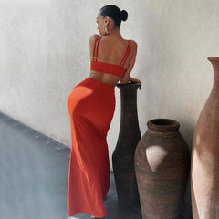 Summer Bodycon Dress Solid Color Dress