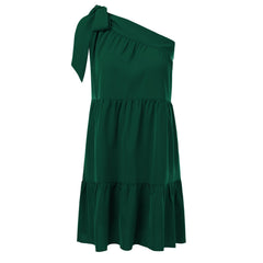 Summer Elegant Ruffle Lace-Up Beach Party Dress