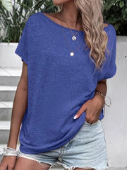 Summer Solid Color Short-sleeved Round Neck T-shirts