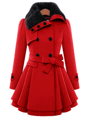 Trench Overcoat Peacoat Slim Fit Outwear