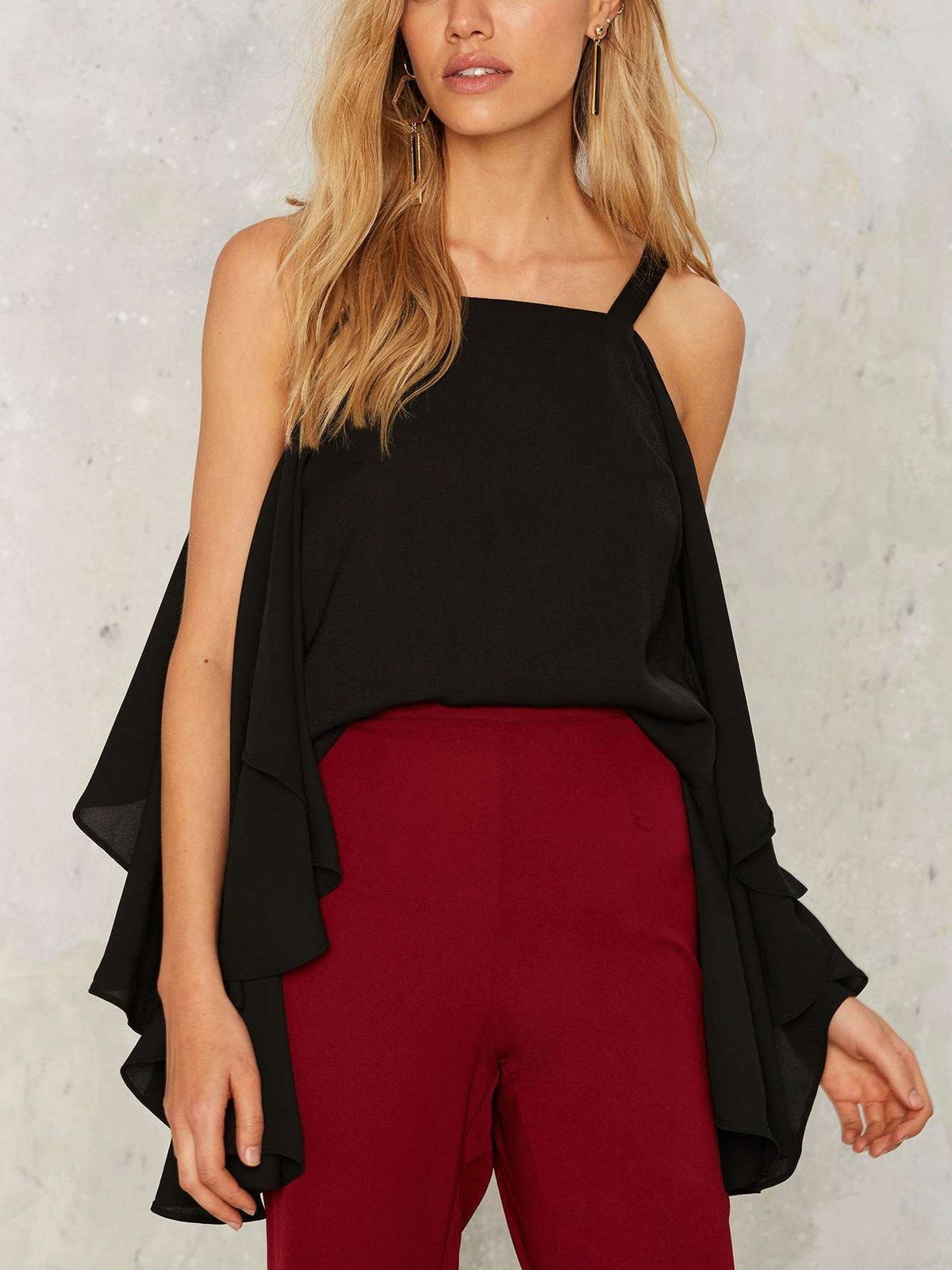 Summer Vest Off shoulder Chiffon T-Shirts