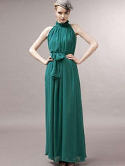 Fashion Stand collar Chiffon Evening Dresses