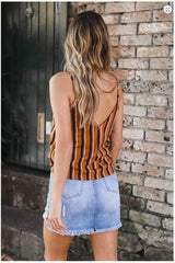 Stripe Single breasted Vests