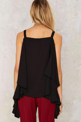 Summer Vest Off shoulder Chiffon T-Shirts