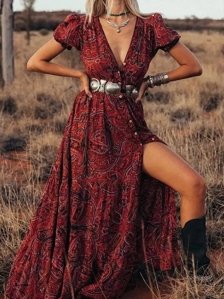 Gypsy Hippie 's Summer Boho Dress