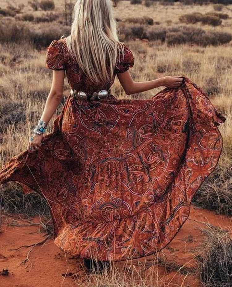Gypsy Hippie 's Summer Boho Dress