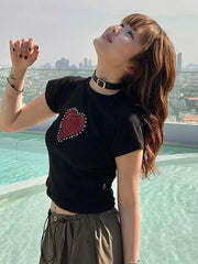 Short Sleeve Gothic Graphic Streetwear T-Shirt