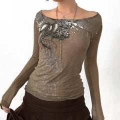 Vintage Grunge Print Tee