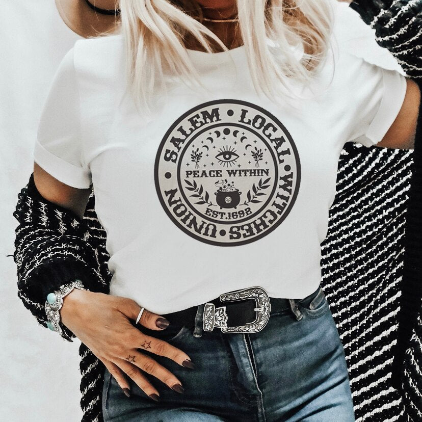 Witch Letter Funny Tshirt Halloween