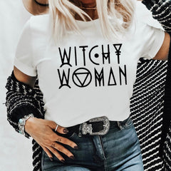 Witch Letter Funny Tshirt Halloween