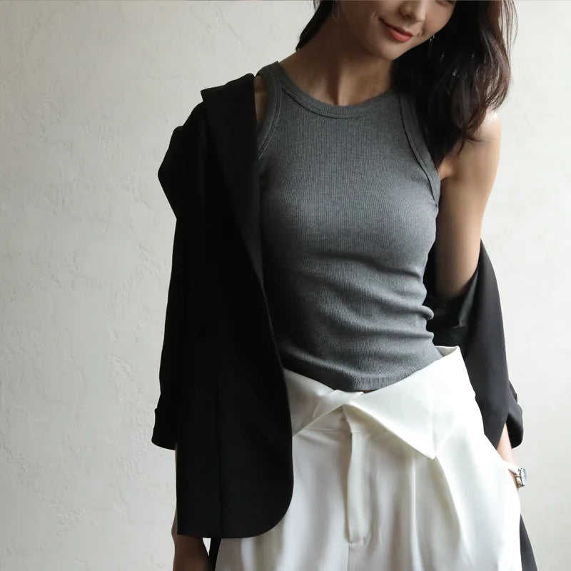 Off-Shoulder Sport Vest for