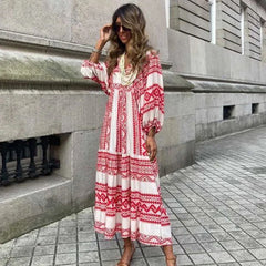 Loose Holiday Beach Casual Floral Party Vestidos Boho Dress