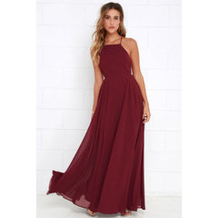 Plus Size Party Strap Fashion Bahemian Beach Chiffon Backless Dress