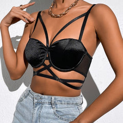 Hollow Out Bandage Crop Top