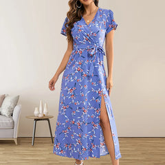 Summer Puss Bohemian Floral Bodycon Elegant Streetwear Midi Dresses