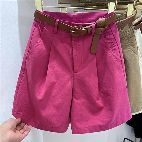 Women's Denim Shorts High Waist Short Casual Cotton Solid Loose Casual Bermuda Shorts