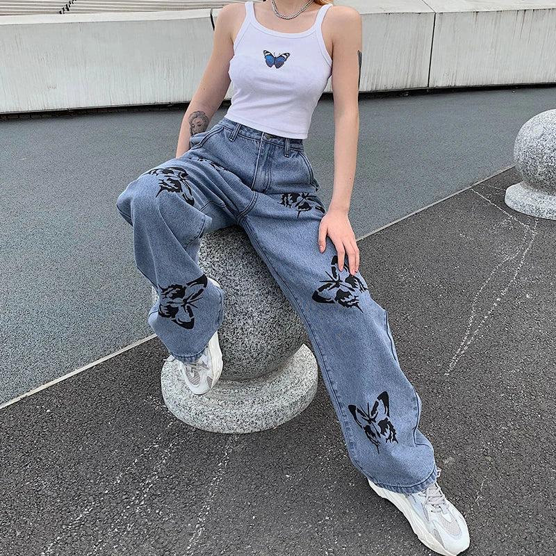 Streetwear Baggy Loose Casual Trousers in Straight Style