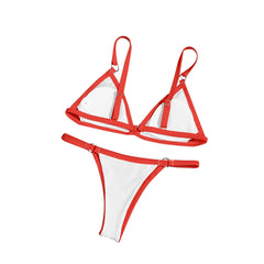 Hollow One-Piece Halter Lingerie Bikini Set