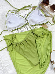 Glitter Sparkling Wrap Around Bikini Set