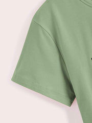 Bee And Letter Graphic Tee for Women