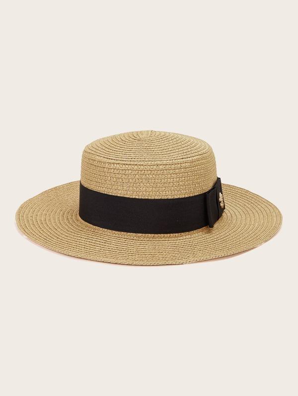Bee Decor Straw Hat for Women