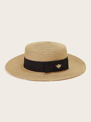 Bee Decor Straw Hat for Women