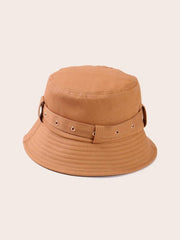 Belt Decor Bucket Hat for Women