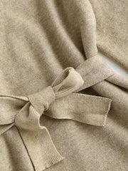 Belted Heathered Wrap Cardigan for Women