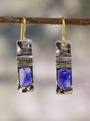 Blue Alloy Earrings