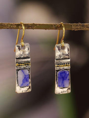 Blue Alloy Earrings for Women